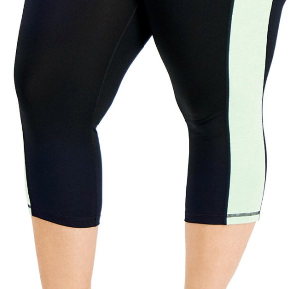 ID Ideology Women Colorblocked Active Capri Legging Pants Plus 1X | 2X | 3X | 4X - Picture 7 of 9